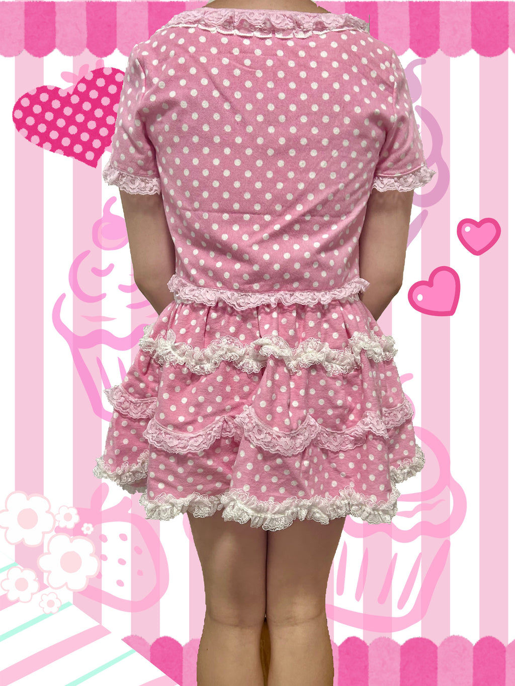 Polka Dot Cupcake Set