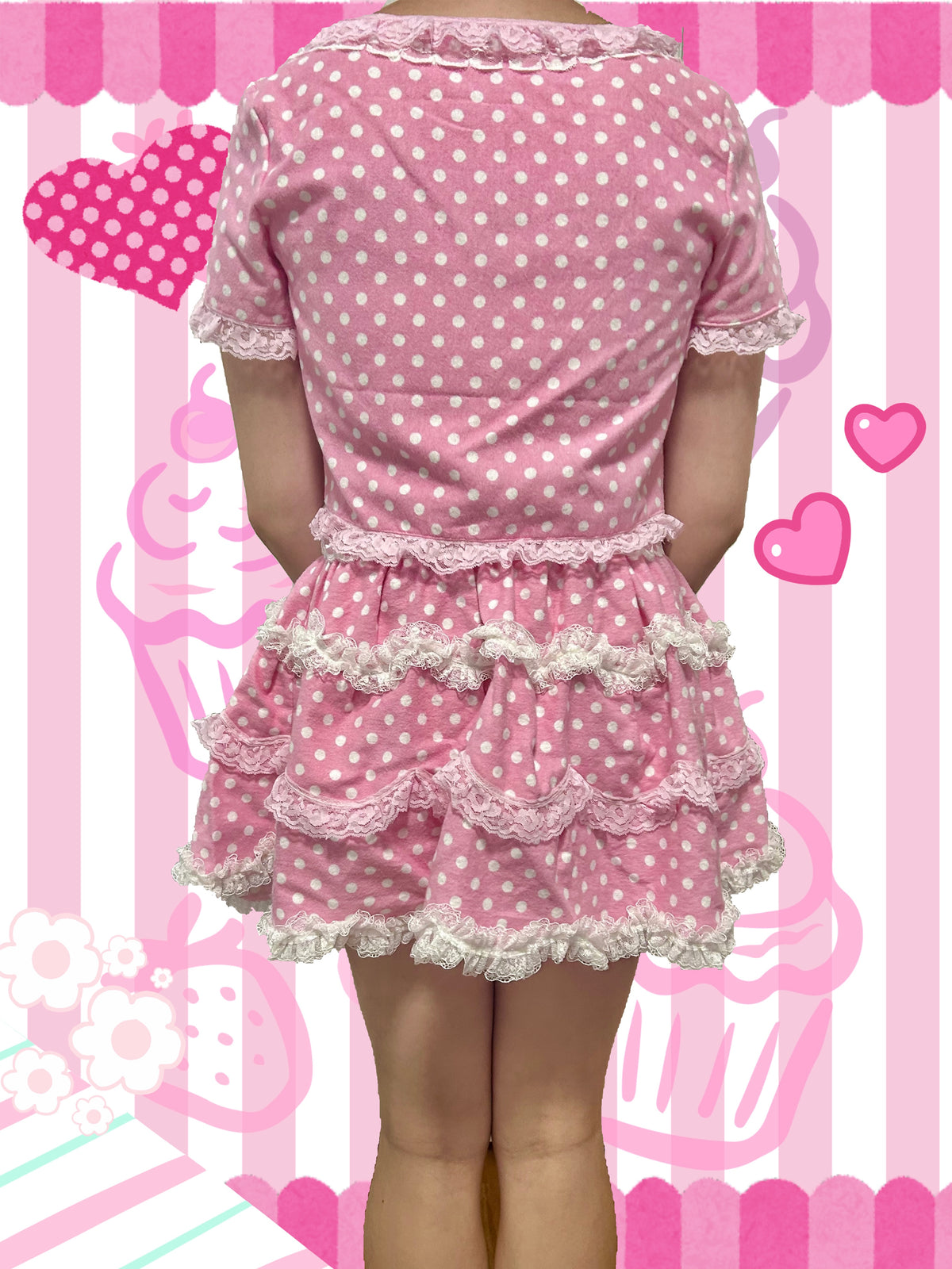 Polka Dot Cupcake Set