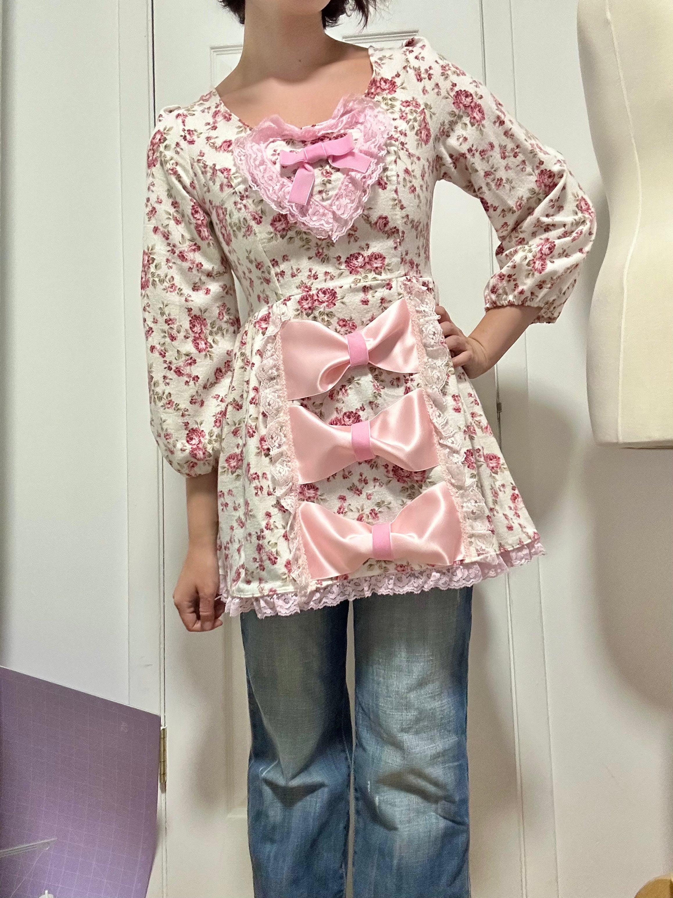 Rose Ribbon Long Sleeve